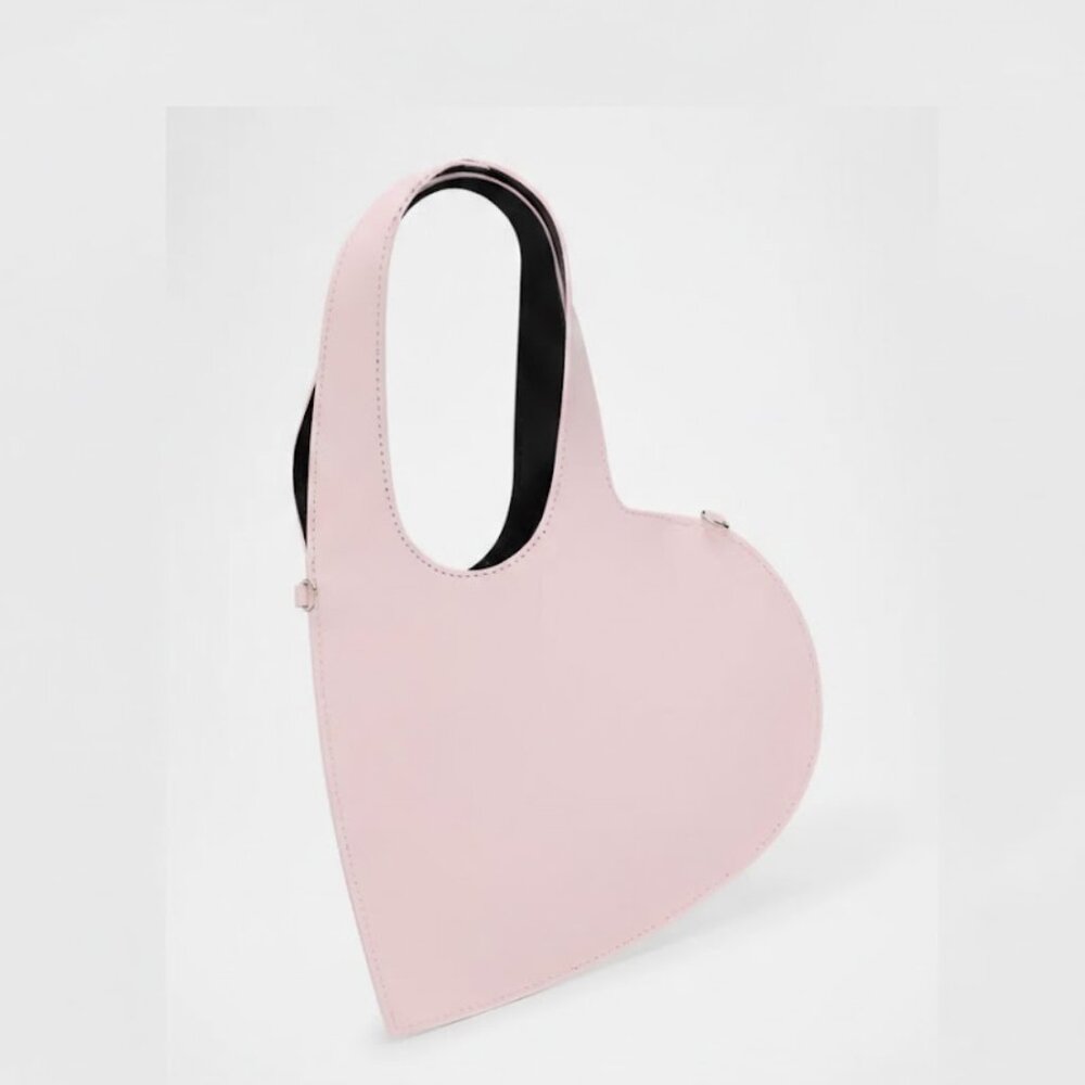 COPERNI Baby Heart Leather Crossbody Bag in Pink NWT